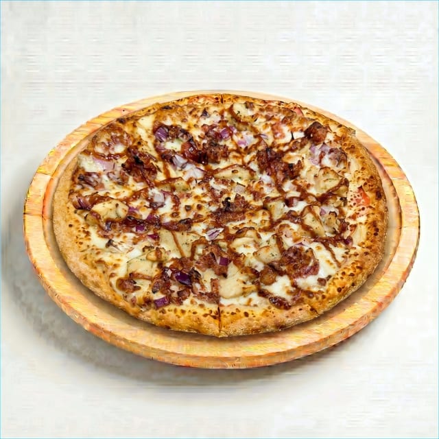 BBQ Chicken Pizza.